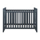 Miles 2 in 1 Convertible Crib with 4 Adjustable Mattress Positions - Graphite Blue