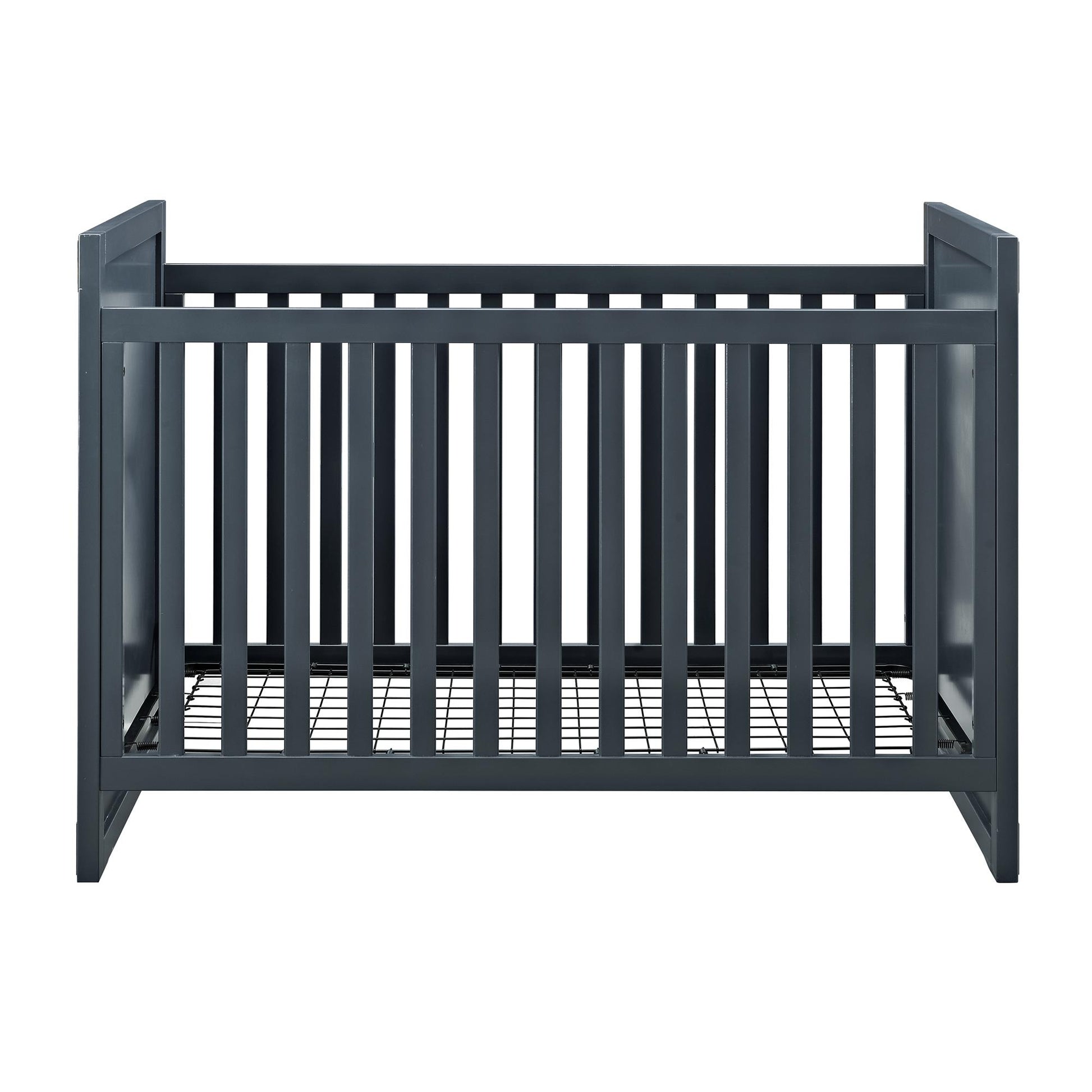 Miles 2 in 1 Convertible Crib with 4 Adjustable Mattress Positions - Graphite Blue