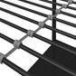 Shawn Metal Loft Bed with Desk with Metal Frame and Integrated Ladder - Black - Twin