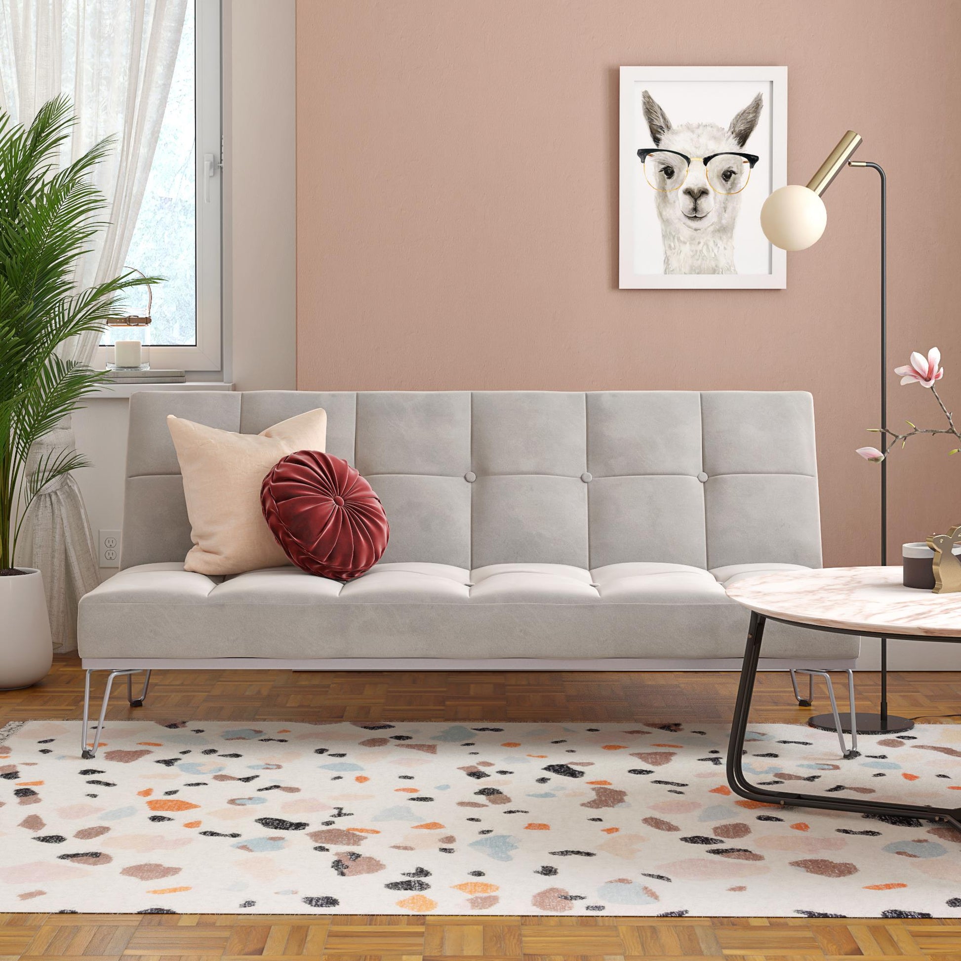 Elle Futon - Gray