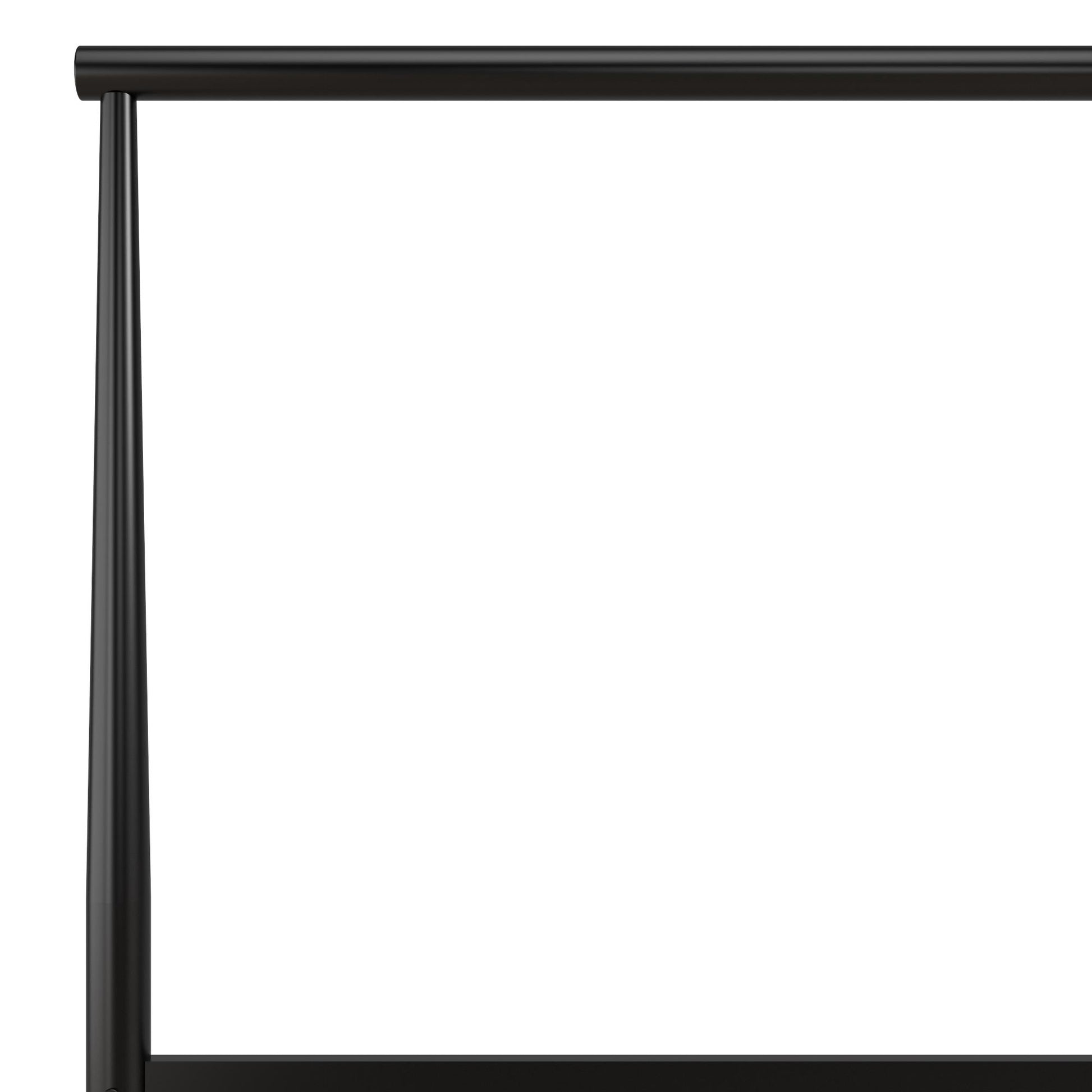 Calixa Modern Metal Bed with Multiple Height Adjustment Options - Black - Twin