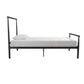 Calixa Modern Metal Bed with Multiple Height Adjustment Options - Black - Twin