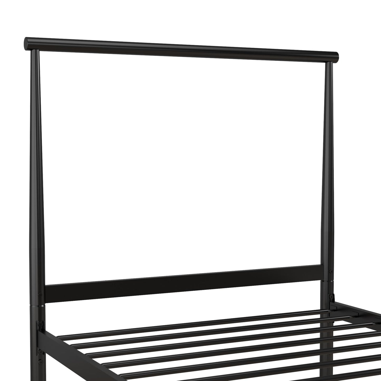 Calixa Modern Metal Bed with Multiple Height Adjustment Options - Black - Twin