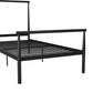 Calixa Modern Metal Bed with Multiple Height Adjustment Options - Black - Twin