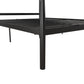 Calixa Modern Metal Bed with Multiple Height Adjustment Options - Black - Full