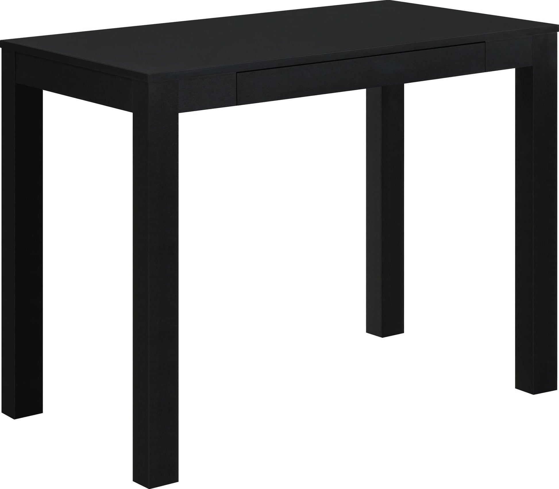 Parsons Minimalistic Desk with Drawer - Black