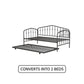 Bushwick Metal Daybed & Trundle - Gray - Twin