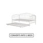 Bushwick Metal Daybed & Trundle - White - Twin