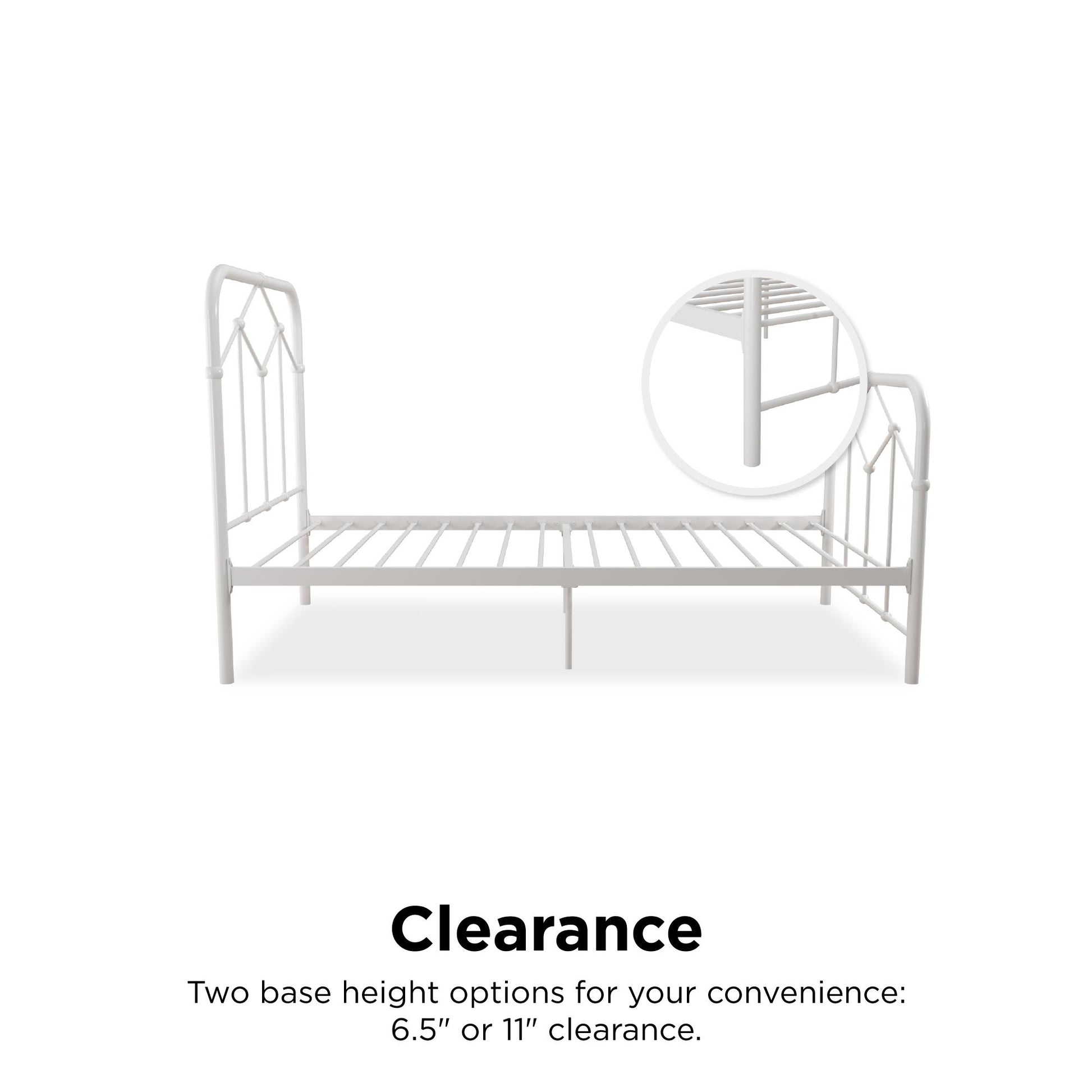 Francis Farmhouse Metal Bed - White - Twin