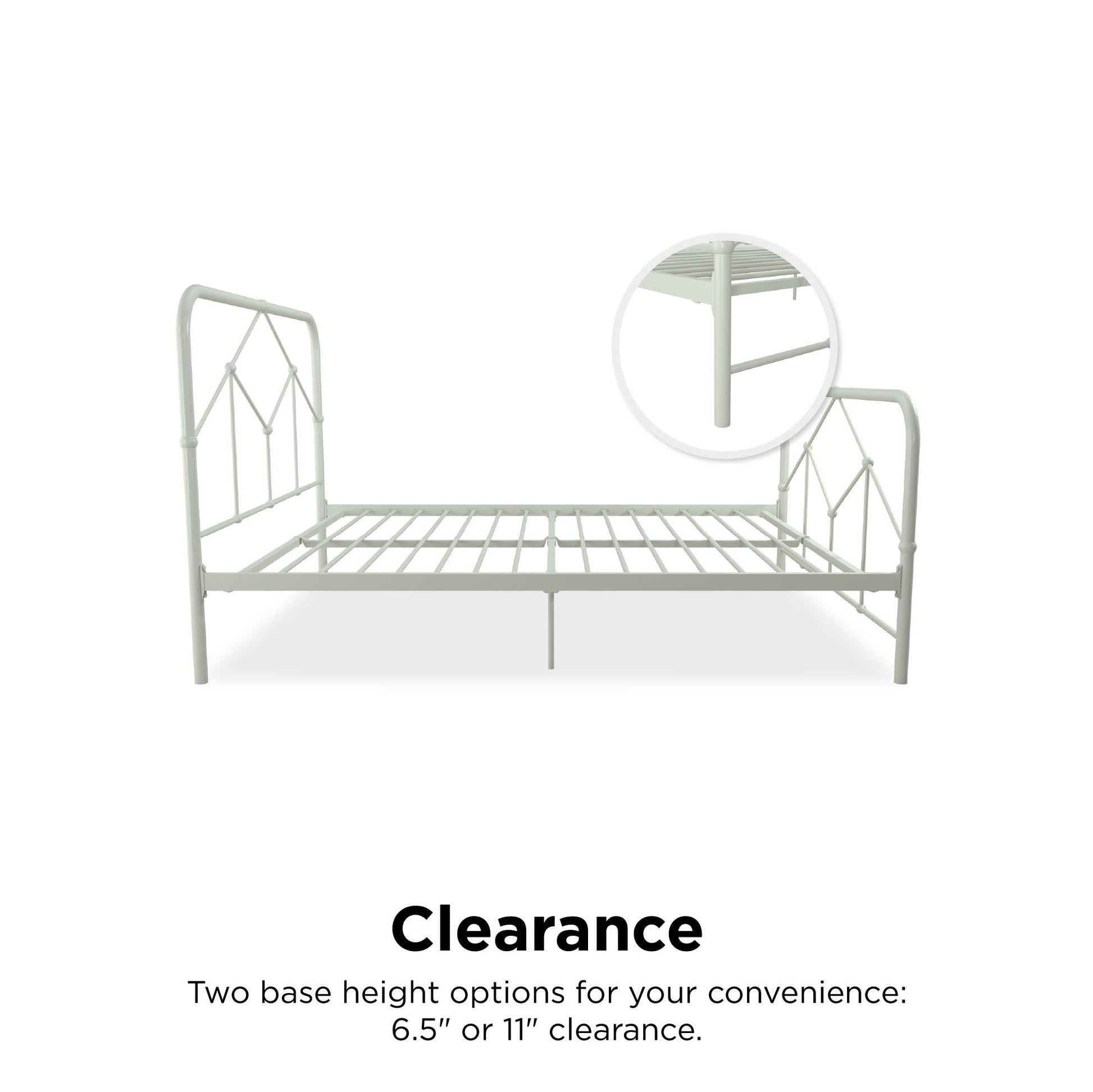 Francis Farmhouse Metal Bed - Green - Full