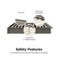 Alden Contemporary Upholstered Platform Bed with Slats - Grey Linen - King