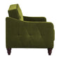Novogratz Vintage Tufted Sofa Sleeper II, Green Velvet - Green