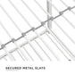 Miles Twin Over Twin Metal Bunk Bed with Secured Metal Slats and Integrated Ladder - White - Twin-Over-Twin