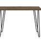 Owen Retro Computer Desk with Large Worksurface and Hairpin Legs - Florence Walnut
