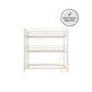 Everleigh Metal Triple Bunk Bed with Metal Slats and 2 Integrated Ladders - White - Twin-Over-Twin