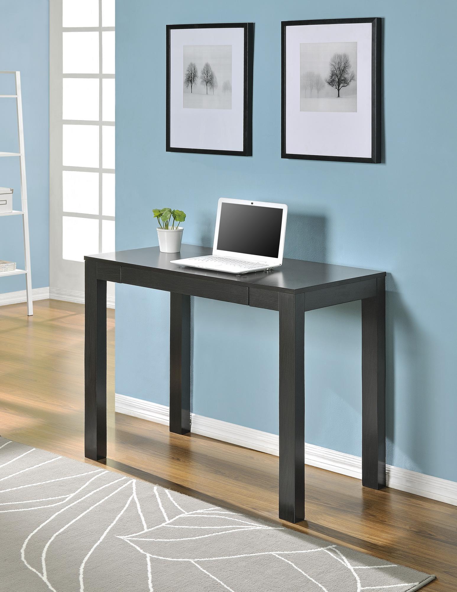 Parsons Minimalistic Desk with Drawer - Black