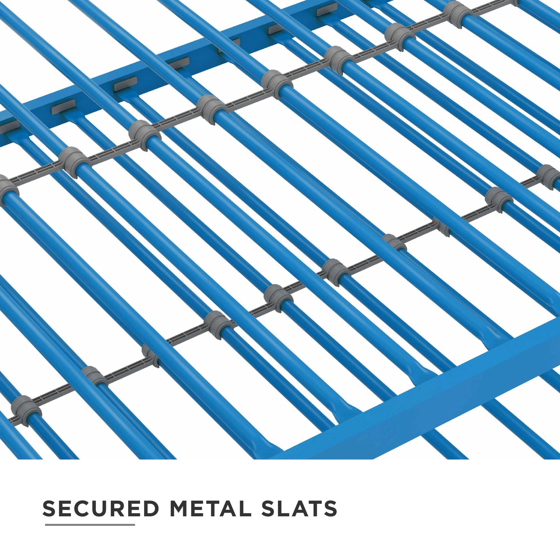 Bright Pop Metal Daybed with Trundle - Teal - Twin