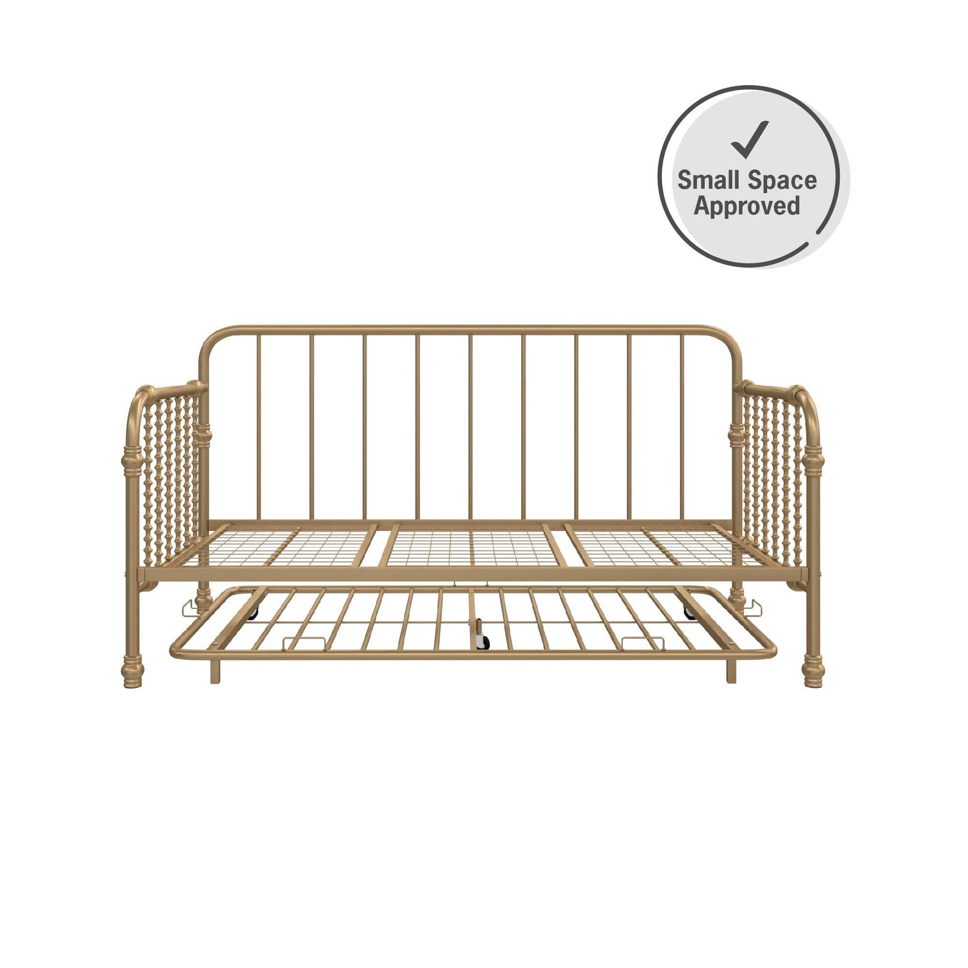 Monarch Hill Wren Metal Daybed and Trundle Set - Gold - Twin