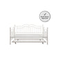 Tokyo Metal Daybed and Trundle Set with Metal Slats - White - Full