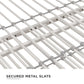 Tokyo Metal Daybed and Trundle Set with Metal Slats - White - Full