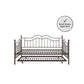 Tokyo Metal Daybed and Trundle Set with Metal Slats - Bronze - Full
