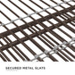 Tokyo Metal Daybed and Trundle Set with Metal Slats - Bronze - Full