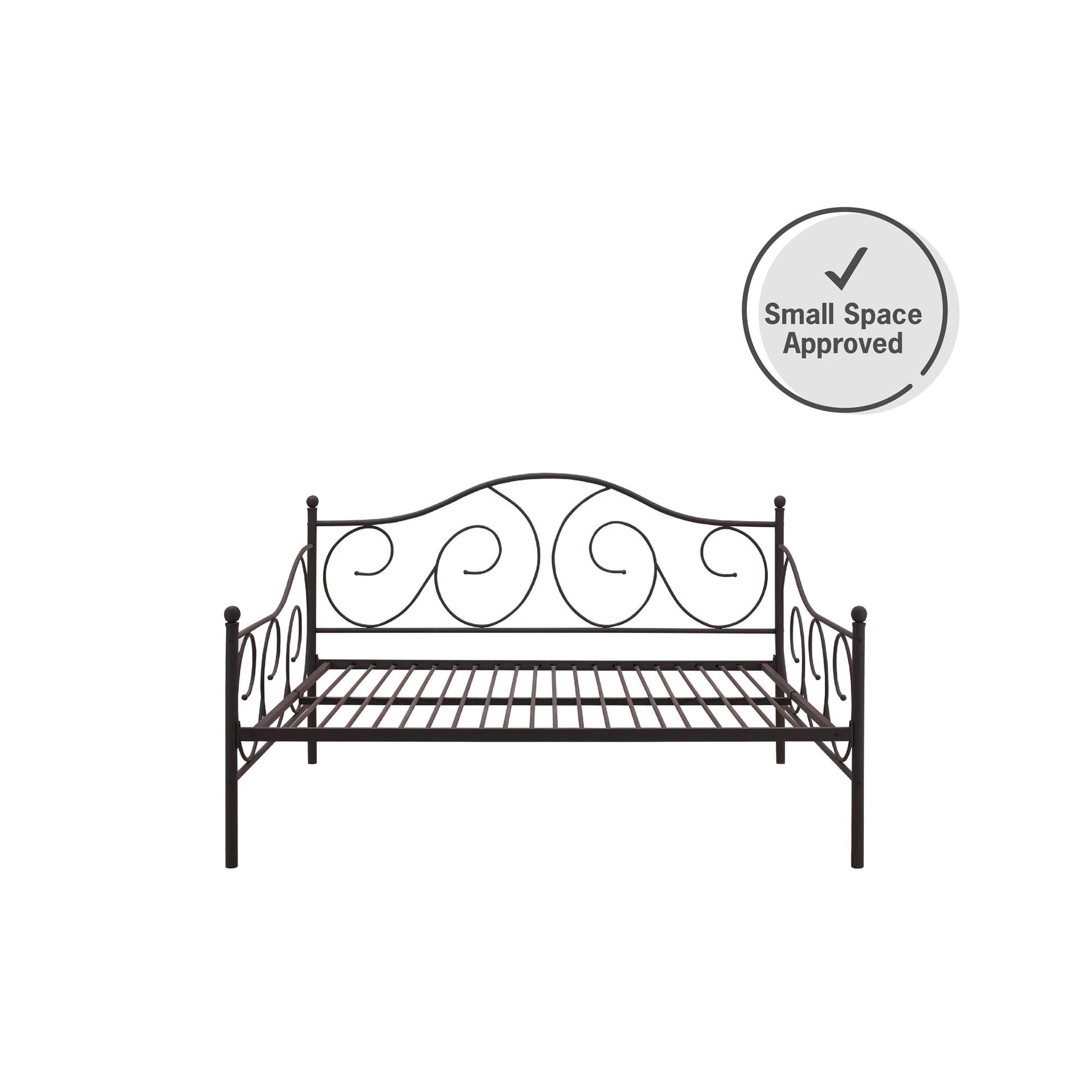 Victoria Metal Daybed with 15 Inch Clearance for Storage - Bronze - Full