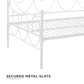 Victoria Metal Daybed with 15 Inch Clearance for Storage - White - Full