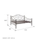 Victoria Metal Daybed with 15 Inch Clearance for Storage - Bronze - Full