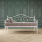 Victoria Metal Daybed with 15 Inch Clearance for Storage - White - Twin