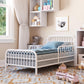 Monarch Hill Ivy Metal Toddler Bed with Classic Wrought-Iron Look - White