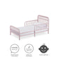 Monarch Hill Ivy Metal Toddler Bed with Classic Wrought-Iron Look - Pink