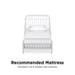 Monarch Hill Ivy Metal Toddler Bed with Classic Wrought-Iron Look - White