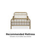 Monarch Hill Ivy Metal Toddler Bed with Classic Wrought-Iron Look - Gold