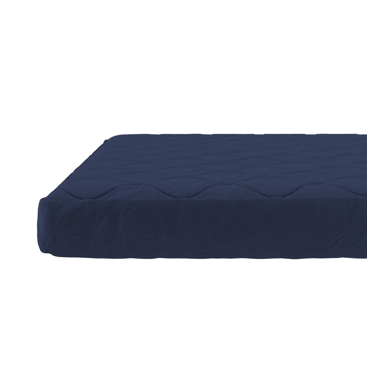 Dana 6 Inch Quilted Mattress with Removable Cover and Thermobonded Polyester Fill - Blue - Twin