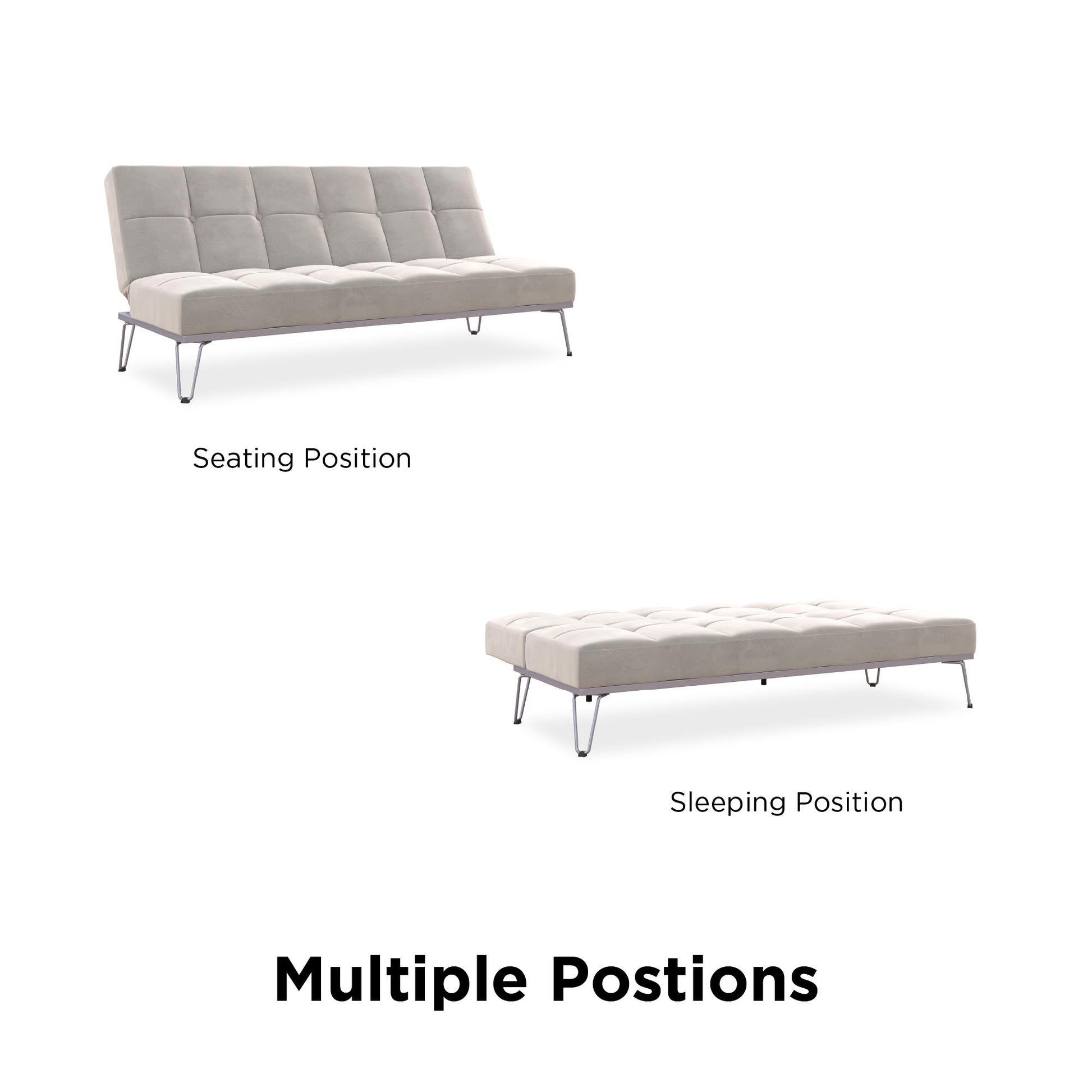 Elle Futon - Gray