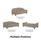 Novogratz Vintage Tufted Sofa Sleeper II, Taupe Velour - Tan