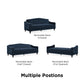 Novogratz Vintage Tufted Sofa Sleeper  - Blue Velvet