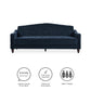 Novogratz Vintage Tufted Sofa Sleeper  - Blue Velvet