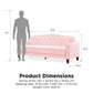 Novogratz Vintage Tufted Sofa Sleeper II, Pink Velvet - Light Pink