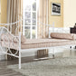 Victoria Metal Daybed with 15 Inch Clearance for Storage - White - Twin