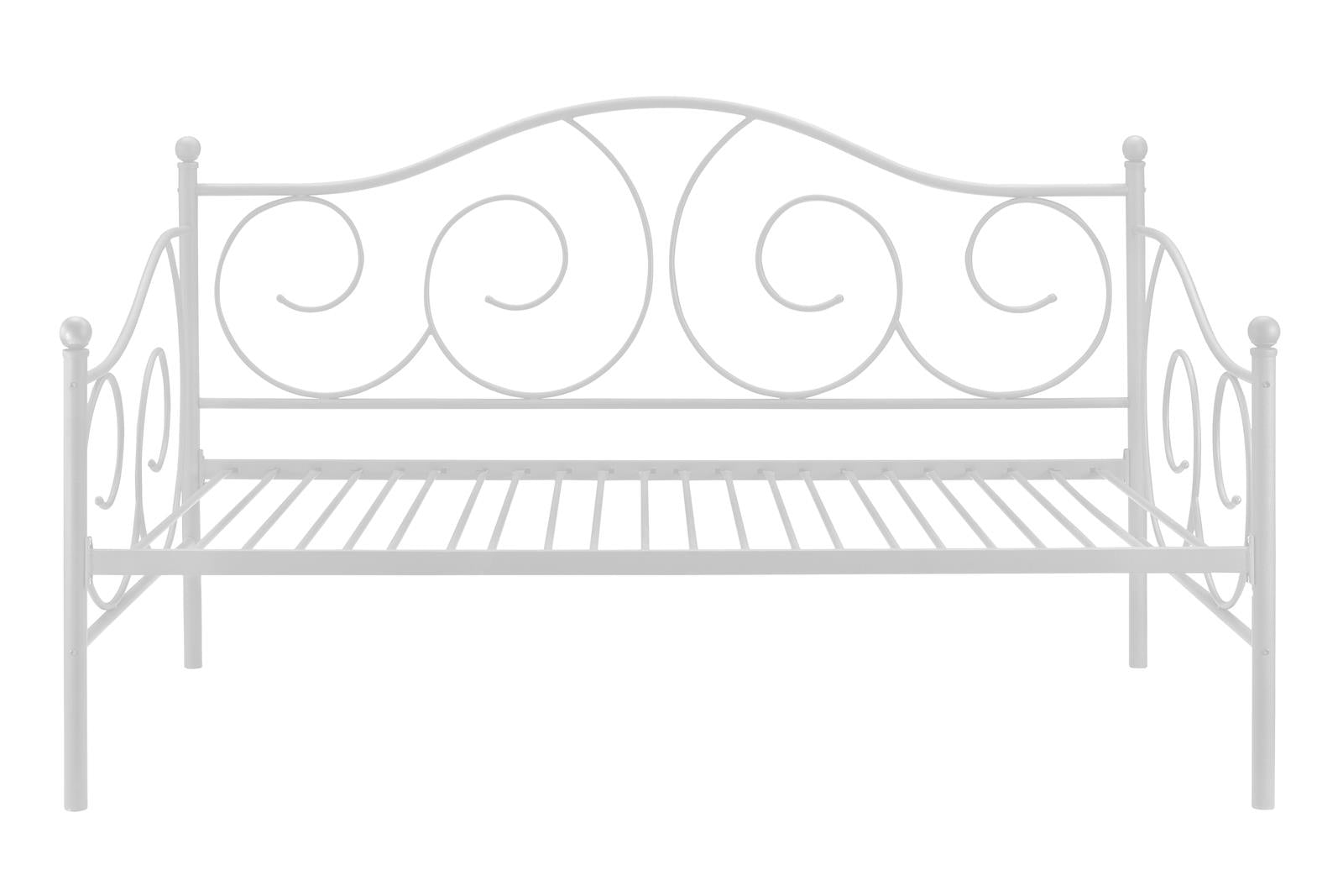 Victoria Metal Daybed with 15 Inch Clearance for Storage - White - Twin