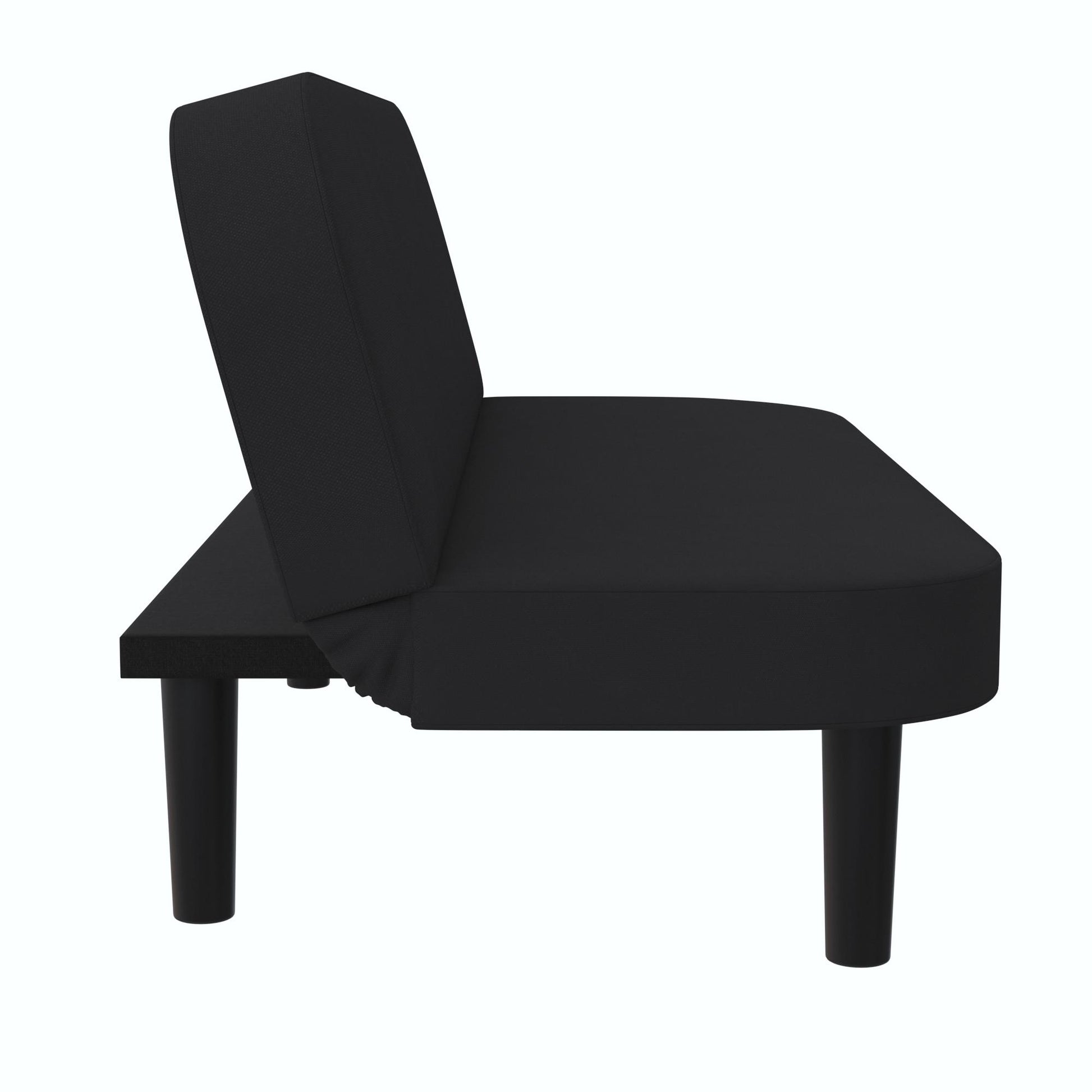 Arthur Multi Purpose Futon with Left Side Mini Holding Tray - Black