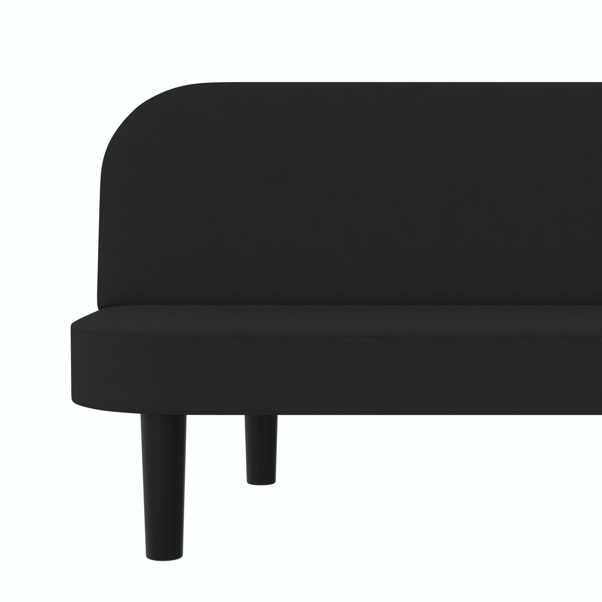 Arthur Multi Purpose Futon with Left Side Mini Holding Tray - Black