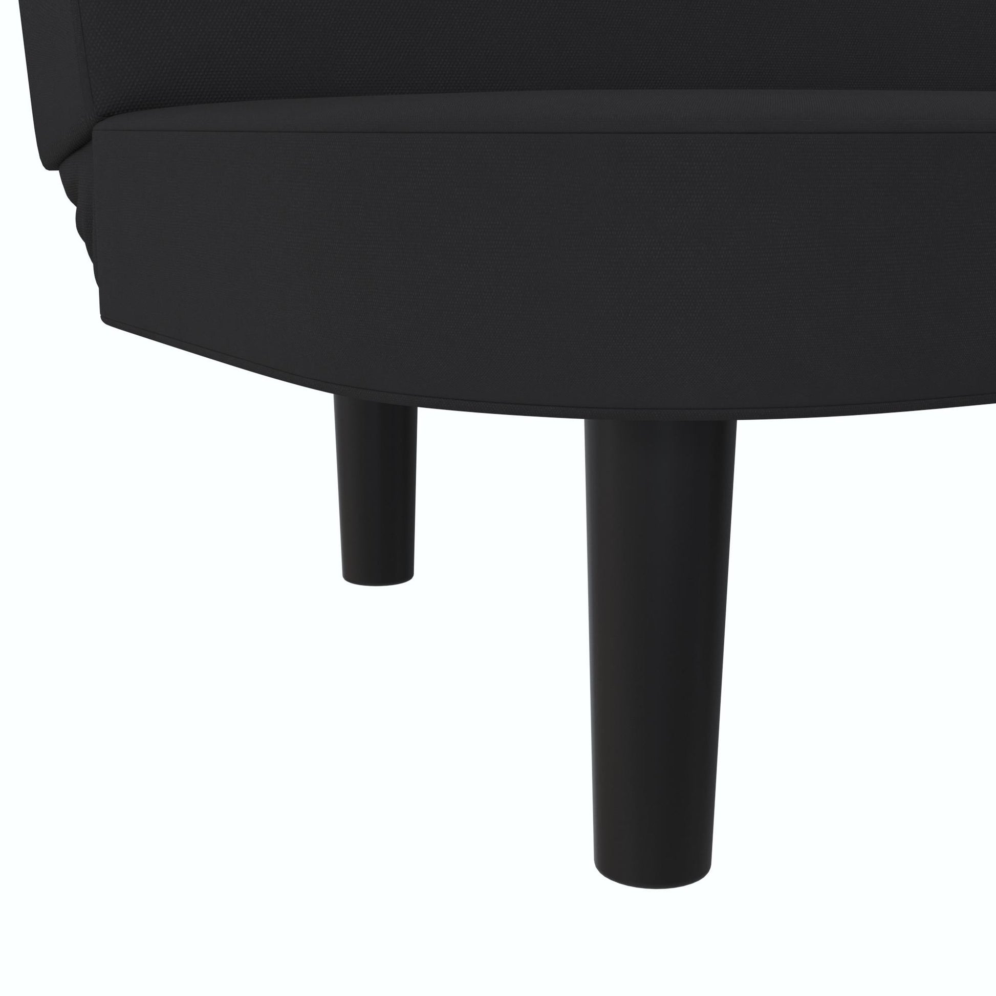 Arthur Multi Purpose Futon with Left Side Mini Holding Tray - Black