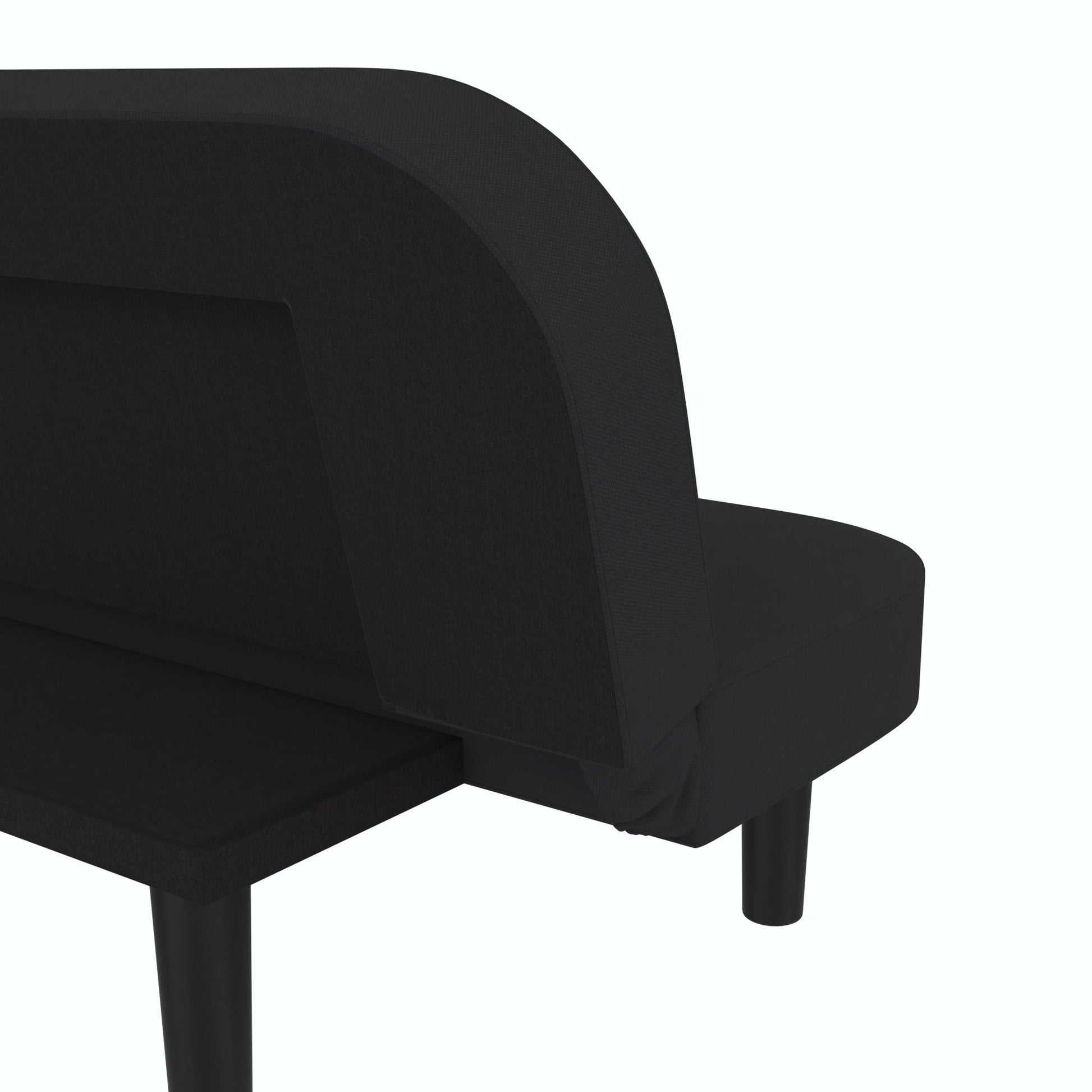 Arthur Multi Purpose Futon with Left Side Mini Holding Tray - Black