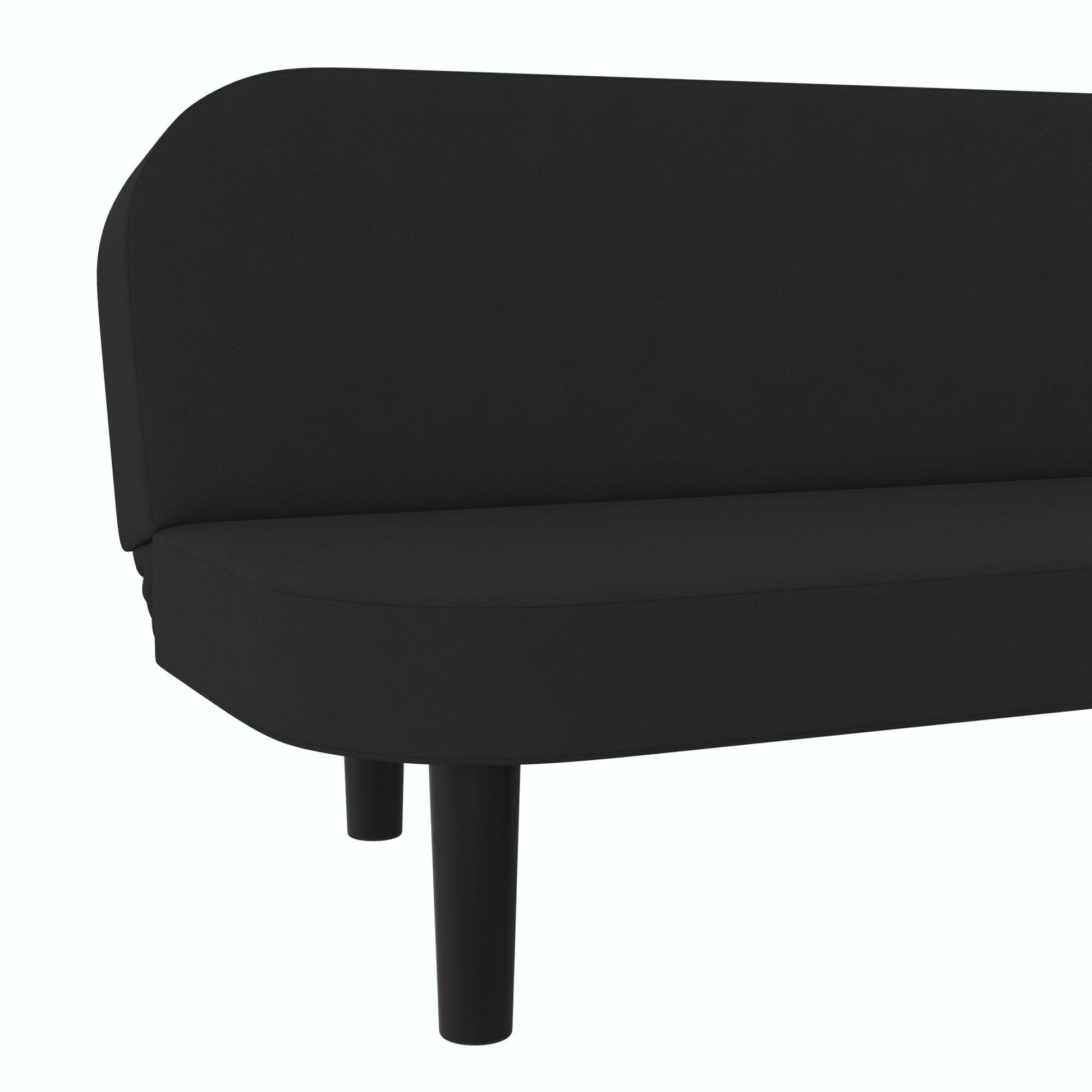 Arthur Multi Purpose Futon with Left Side Mini Holding Tray - Black