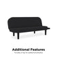 Arthur Multi Purpose Futon with Left Side Mini Holding Tray - Black