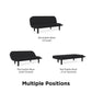 Arthur Multi Purpose Futon with Left Side Mini Holding Tray - Black